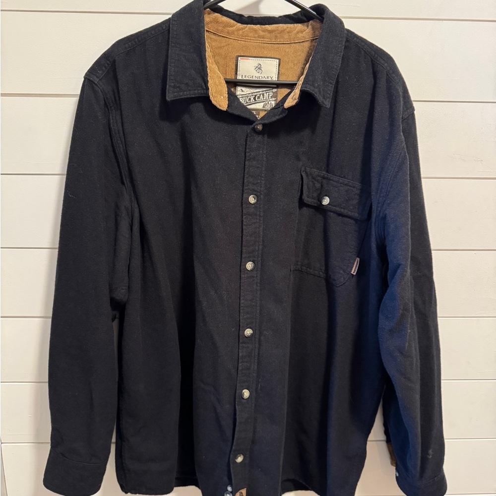 Legendary Whitetails Black Heather Flannel